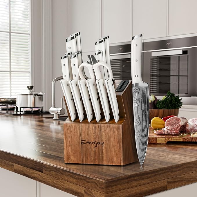 Knife Set, Emojoy 18-Pieces Kitchen Knife Set - Image 7