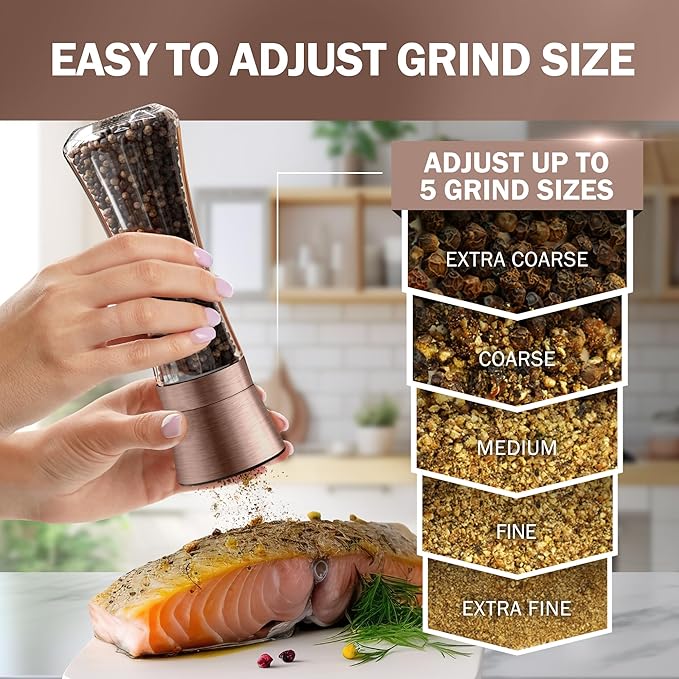 HOME EC Original Stainless Steel Salt or Pepper Grinder 1pk - Image 3