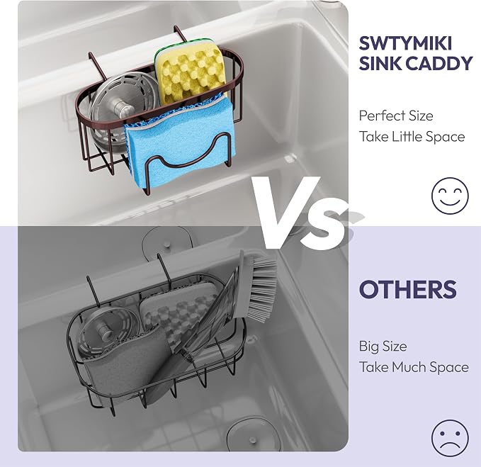 SWTYMIKI Sponge Holder for Kitchen Sink - Image 5