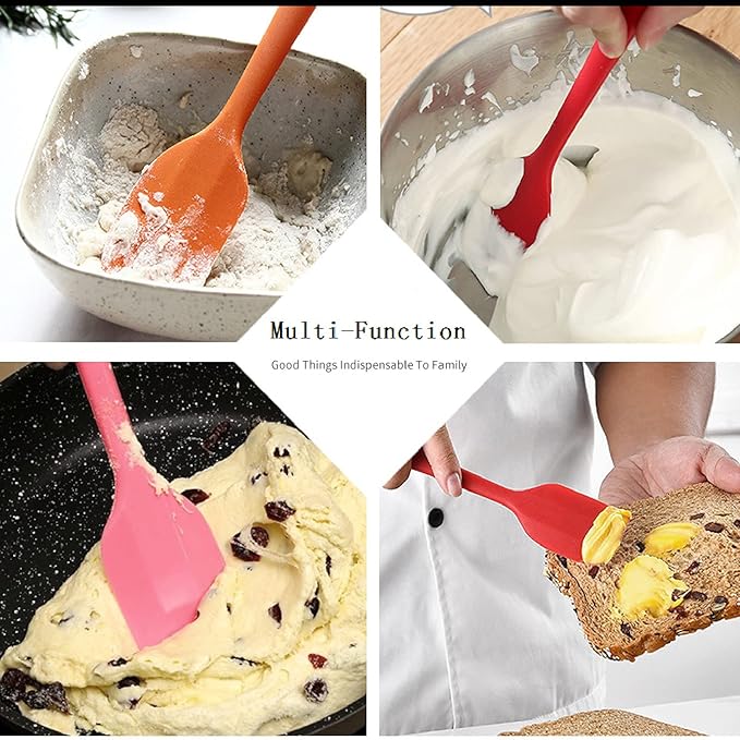 8 Pieces Silicone Spatulas, 8.5 inch Non-stick Spatulas - Image 2