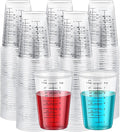 Taeku Measuring Cups Plastic, 8 oz Disposable Clear Epoxy Cups by Taeku