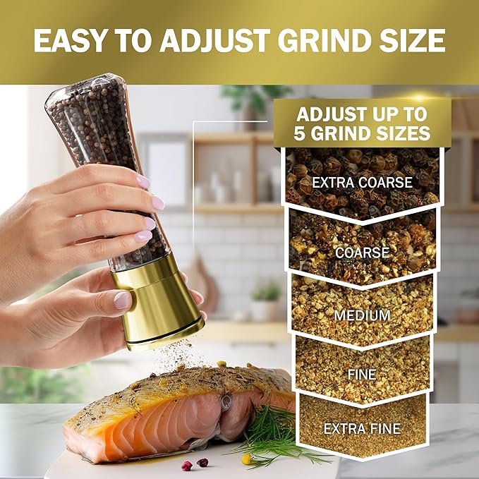 HOME EC Original Stainless Steel Salt or Pepper Grinder 1pk - Image 3