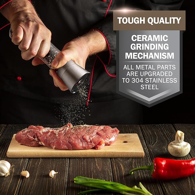 HOME EC Original Stainless Steel Salt or Pepper Grinder 1pk - Image 8