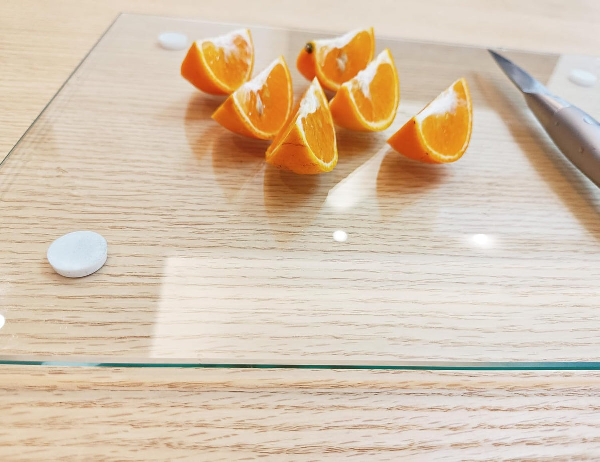 Tempered Glass Cutting Board – Long Lasting Clear Glass – Scratch