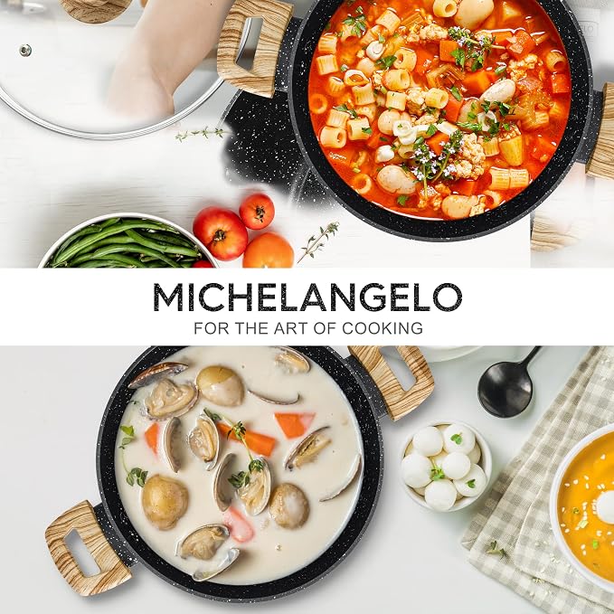 MICHELANGELO 4.3 Quart Nonstick Soup Pot - Image 7