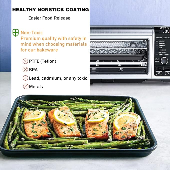 Professional 13" × 13" Baking Sheet, Cookie Sheet Pan, Nonstick Bakeware - Image 3