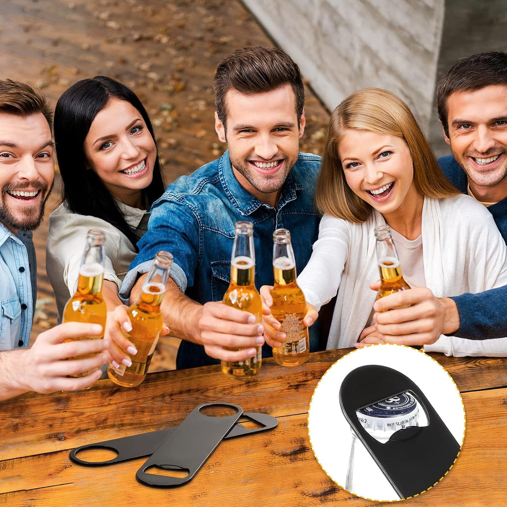 Raiten 20 Pack Flat Bottle Opener Bulk 7 Inch Stainless Steel Beer