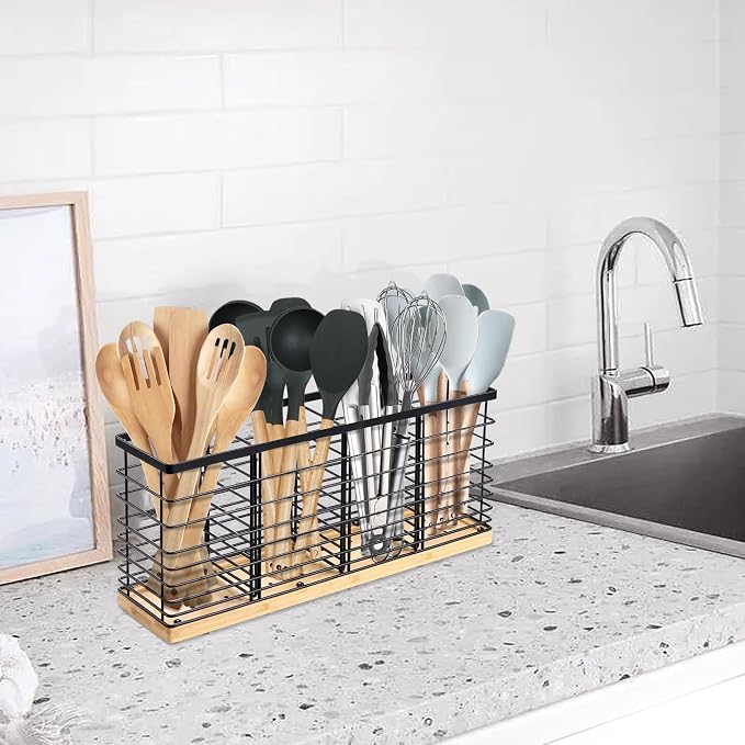 Suli Extra Large Kitchen Utensil Holder Countertop - Image 9