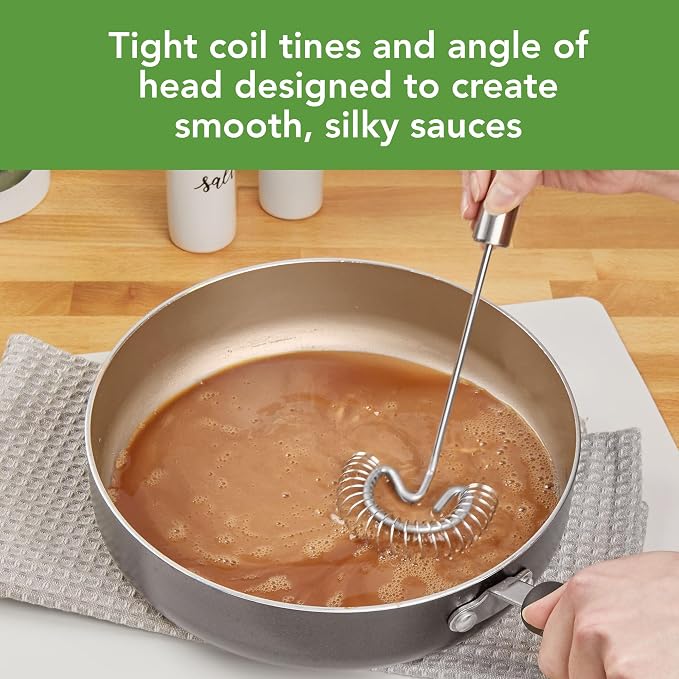 Tovolo Spiral Whisk Stainless Steel 10” Sauce and Gravy Whisk - Image 2