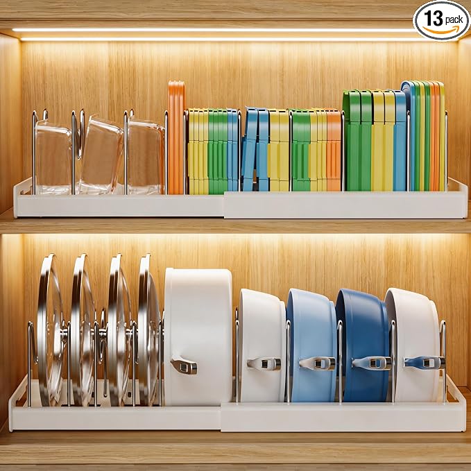 Nigelia 2 Pack Pots and Pans Organizer by Nigelia