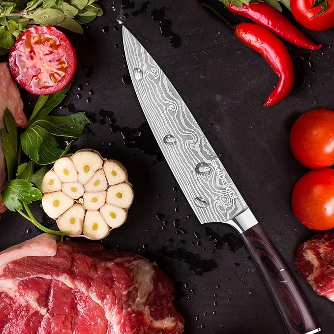 Professional Kitchen Knives High Carbon Stainless Steel Chef Knife Set - Image 4