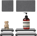 4PCS Water Absorbing Sponge Holder Diatomite Stone Sink Tray Mat, Quick Drying by Razborci