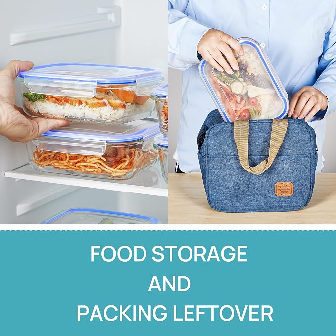 Vtopmart 5 Pack 35oz Glass Food Storage Containers - Image 5