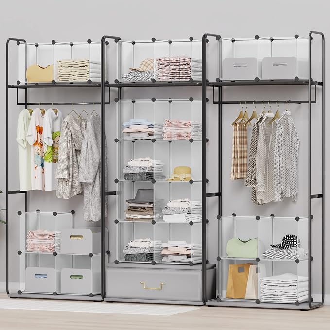 HOMIDEC Closet Organizers and Storage, 9 Cube Storage Organizer, Portable - Image 4
