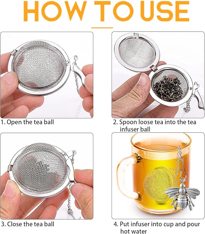 TeaSanavie Handmade Honey Bee Tea Infuser - Image 3