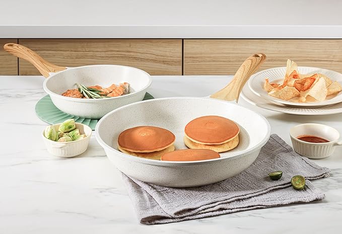SENSARTE Nonstick Ceramic Cookware Set, 13-Piece Non-toxic Pots and Pans Set - Image 9