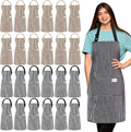 Janmercy 24 Pcs Aprons for Women Men by Janmercy