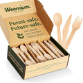 Weemium Disposable Wooden Cutlery Set by Weemium