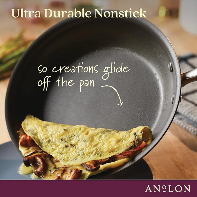 Anolon Advanced Home Hard Anodized Nonstick Frying Pan, 14.5 Inch – Large - Image 6