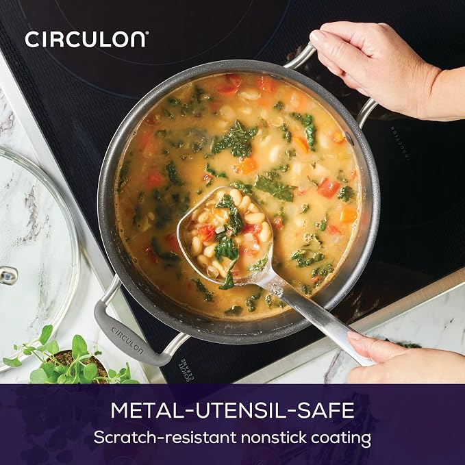 Circulon A1 Series with ScratchDefense Nonstick Induction Cookware, Stockpot - Image 7