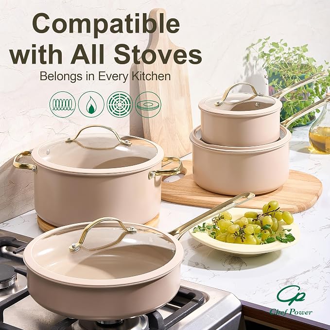 Chef Power Ceramic Cookware Sets, Cookware Set - Image 5