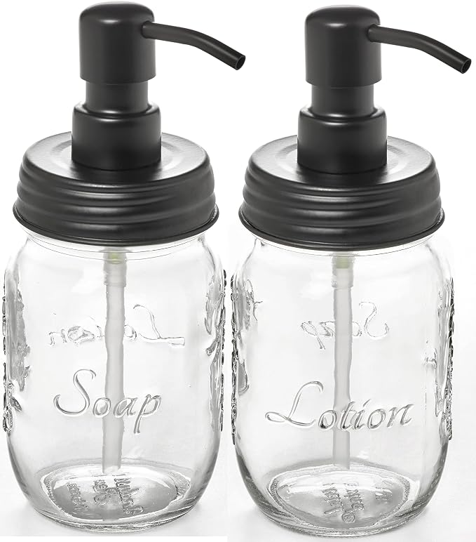 Mason Jar Soap and/or Lotion Dispenser by Industrial+Rewind