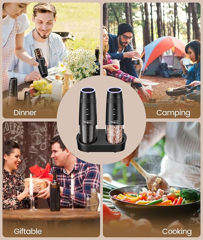 Gravity Electric Salt and Pepper Grinder Set - Image 7