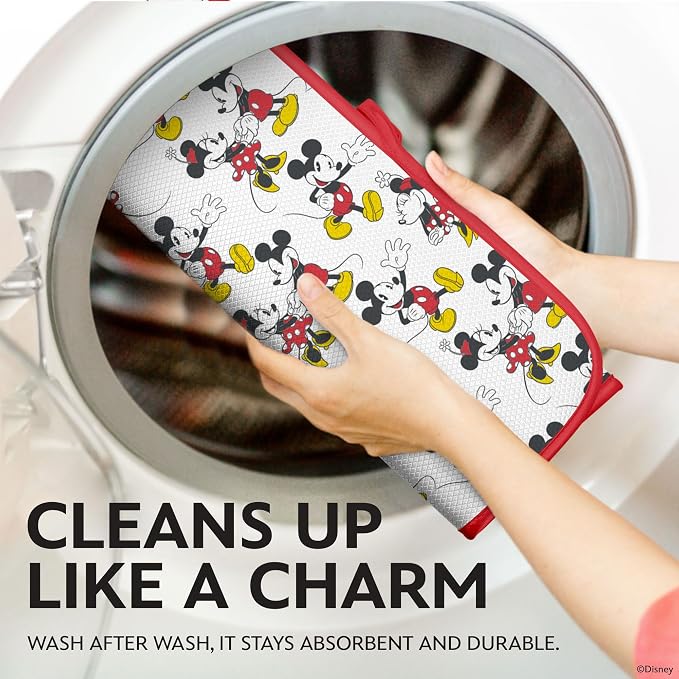 Disney Dish Drying Mats for Kitchen Counter – 16" x 18" Absorbent Kitchen - Image 6