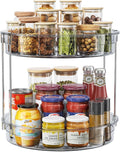LAMU 12 inch 2 Tier Lazy Susan Turntable Organizer Rotating Spice Rack by YourHome-OrganizationHelper