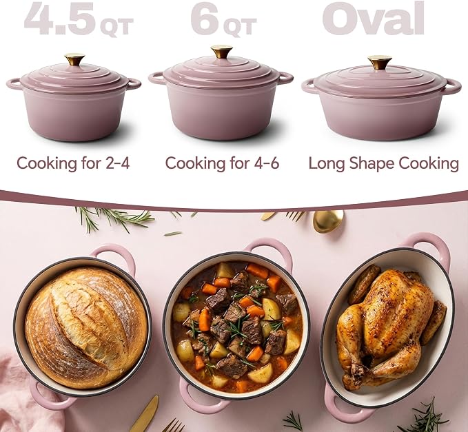 Vintage Style 4.5 Quart Dutch Oven Pot - Image 3