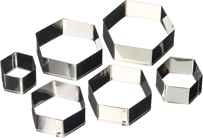 Ateco Plain Hexagon Cutter Set 6pc by Ateco