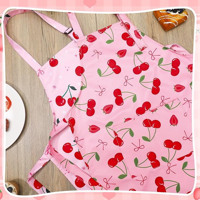 2 Pack Kids Apron, Cute Cooking Aprons, Waterproof Art Apron - Image 5