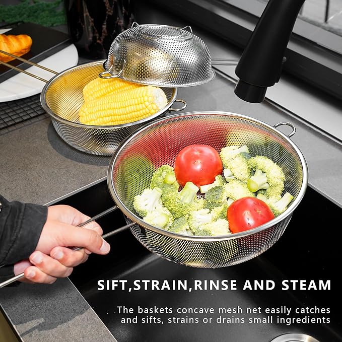 Metal Fine Mesh Strainer and Colander - Image 4