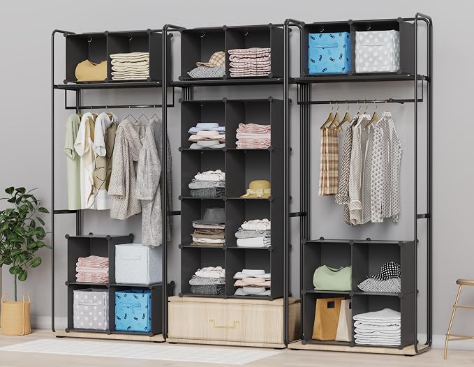 HOMIDEC Closet Organizers and Storage, 9 Cube Storage Organizer, Portable - Image 4