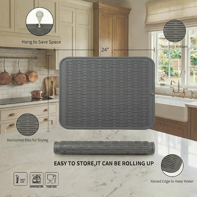 MicoYang Silicone Dish Drying Mat - Image 2