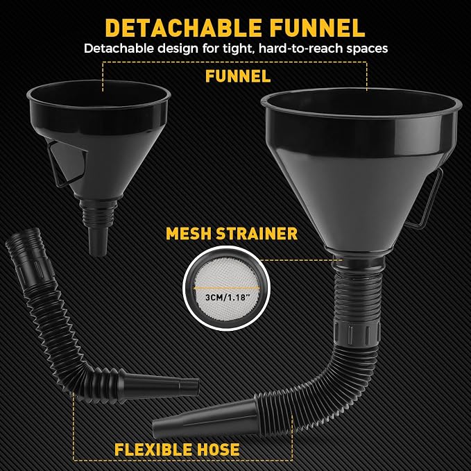 20-Piece No-Spill Coolant Funnel Kit, Cooling System Funnels Kits, Spill Proof - Image 5