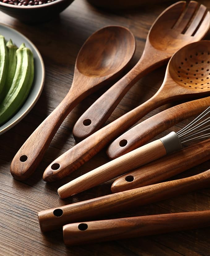 Wooden Kitchen Utensils Set - Image 5