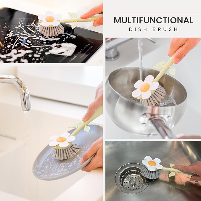 Vigar Florganic Daisy-Shaped Dish Brush - Image 5