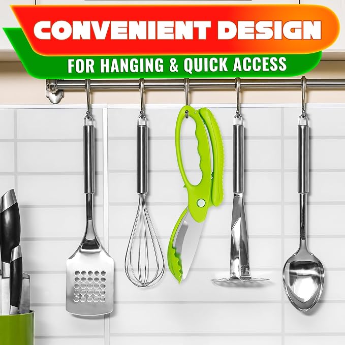 Salad Scissors for Chopped Salad – Multiblade Food Scissor Chopper - Image 9