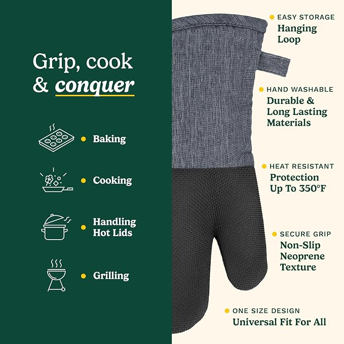 Cuisinart Kitchen Oven Mitts – Heat-Resistant Kitchen Mitts - Image 5