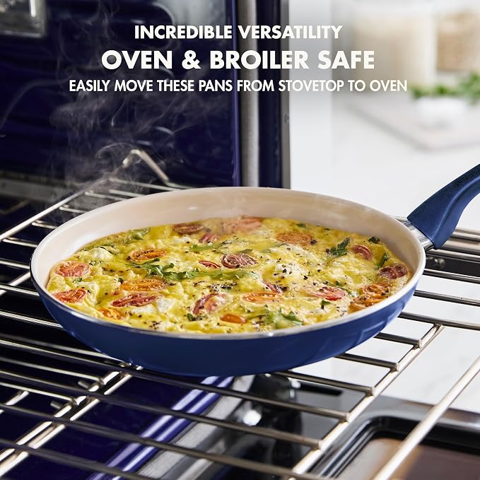GreenPan Rio Healthy Ceramic Nonstick 8" Frying Pan Skillet and Silicone - Image 6