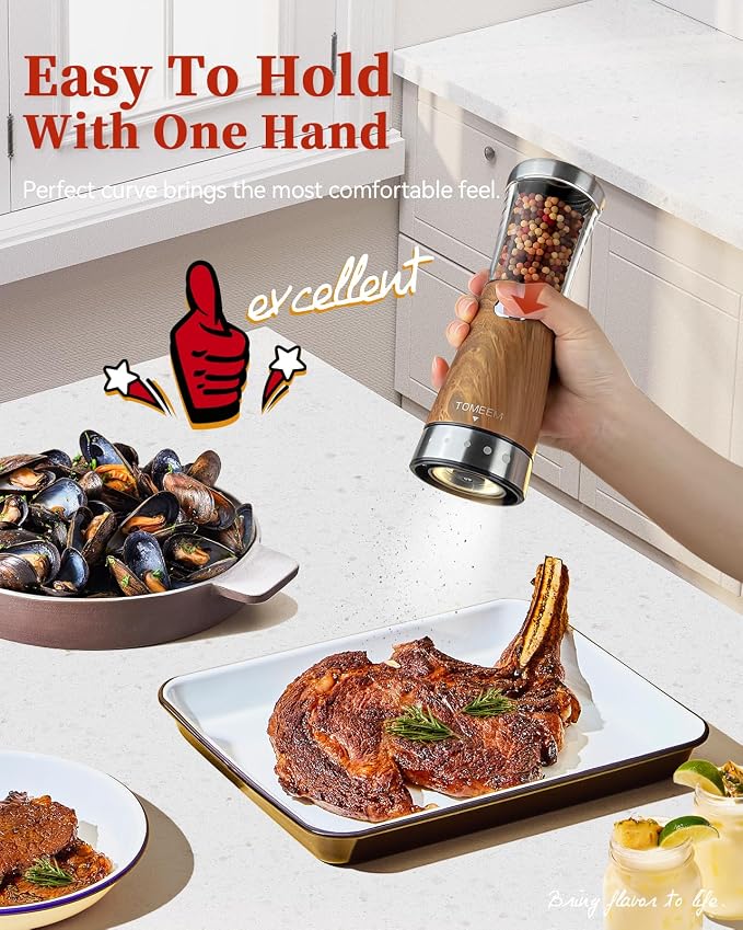 Electric Salt and Pepper Grinder Set - Image 3