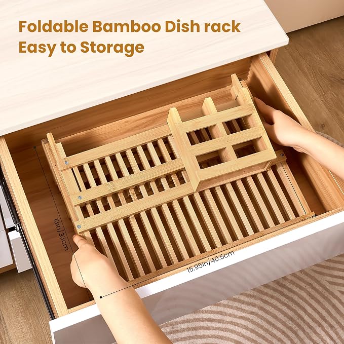 NOVAYEAH Bmaboo Dish Drying Rack - Image 5