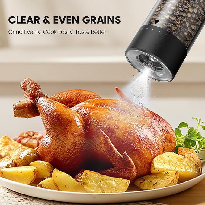 Electric Salt and Pepper Grinder Set - Image 5