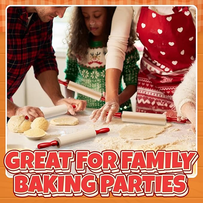 Mini Rolling Pin 7.5 Inch Kids Rolling Pin Set - Image 6