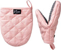 Pink Silicone Oven Mitts & Pot Holders Set by KisxLiving