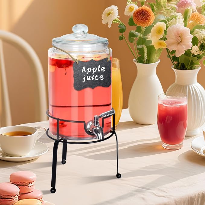 1 Gallon Beverage Dispenser 1 Pack, Stainless Steel Spigot Drink Dispenser - Image 6