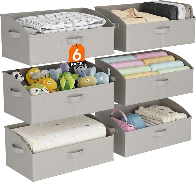Lifewit Extra Large Trapezoid Closet Storage Bins by Lifewit