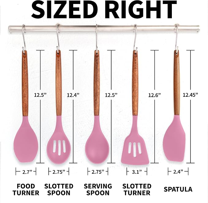 Zulay Kitchen Non-Stick Cooking Utensils Set - Image 8