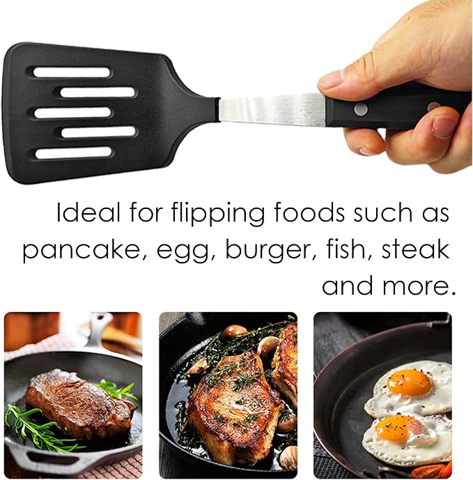 Stainless Steel Cooking Slotted Turner - Image 6